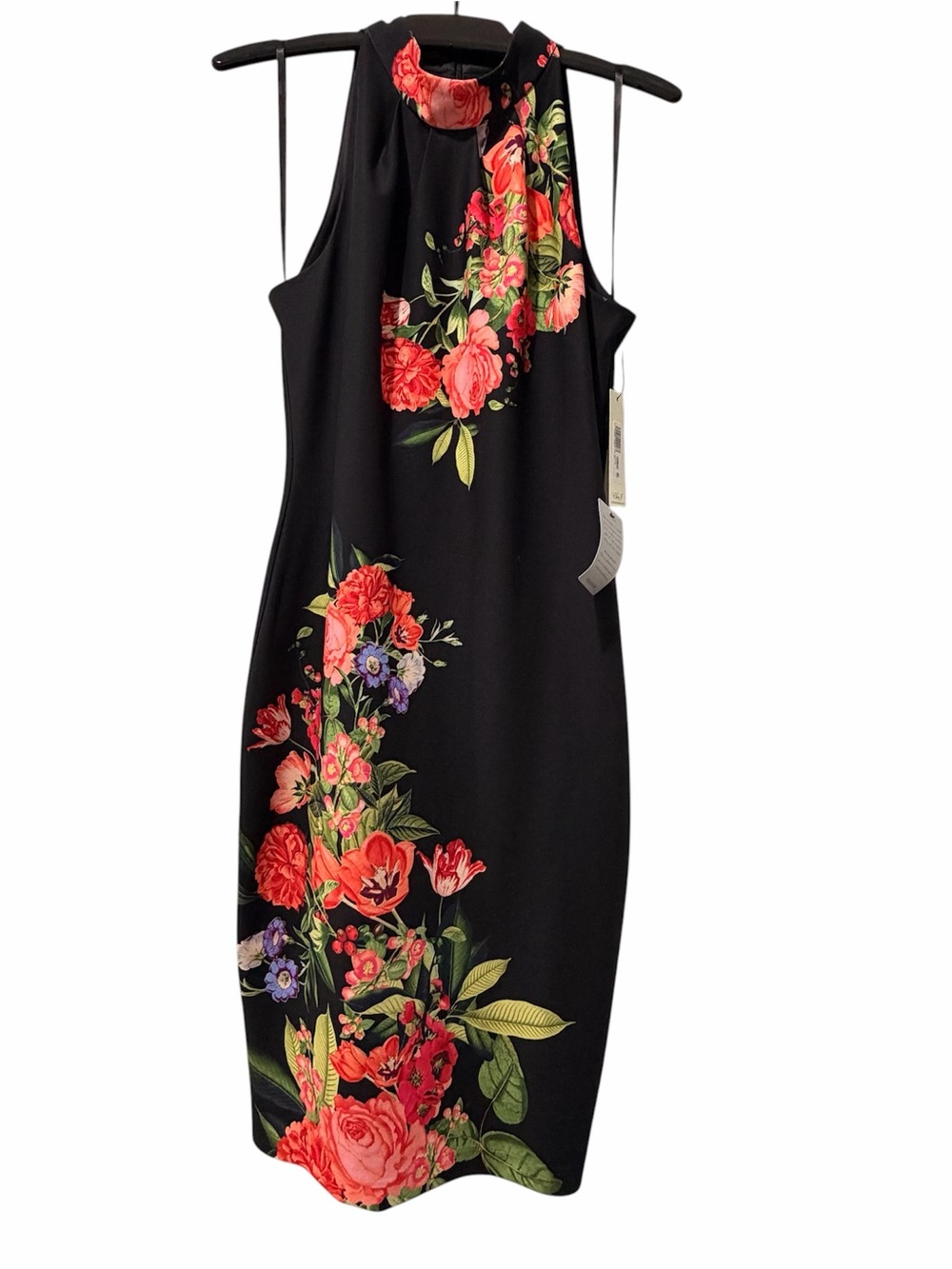 ELIZA J Halter Neck Floral Bodycon